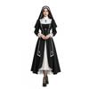 Halloween Cosplay Nun Dress Vampire Costume Stage Performance Black S-XXL