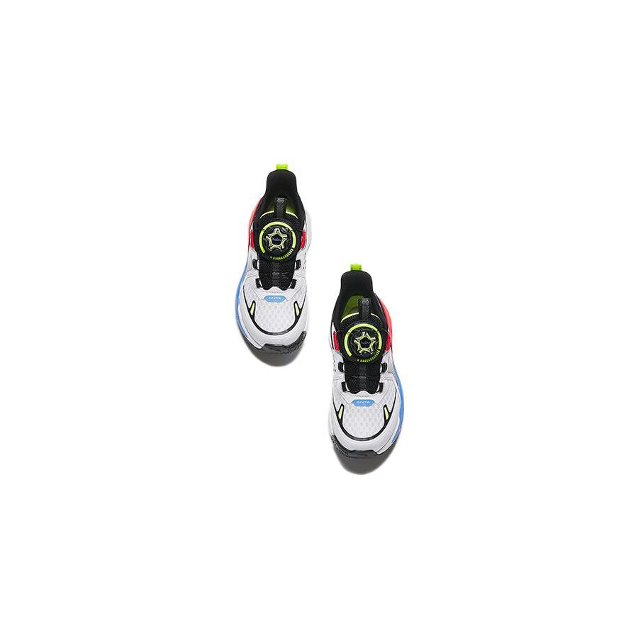 Anta Antiskid Shock Absorbing Wear Resistant Low Top Kids Running Shoes Kids sneaker Black Red 312339963-1