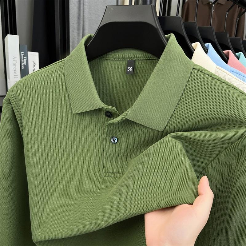 STORN 100% Pure Cotton High-quality Men's Long Sleeve Polo Shirt Autumn Fashion Simple Original Design Luxurious Golf T-shirt