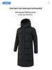 Unisex Sports Cotton-Padded Mid-Length Winter Training Overcoat for Students and Coaches