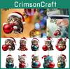 Kreativ Julkatt Hängande Ornament Akryl Bil Dekoration För Julstämning