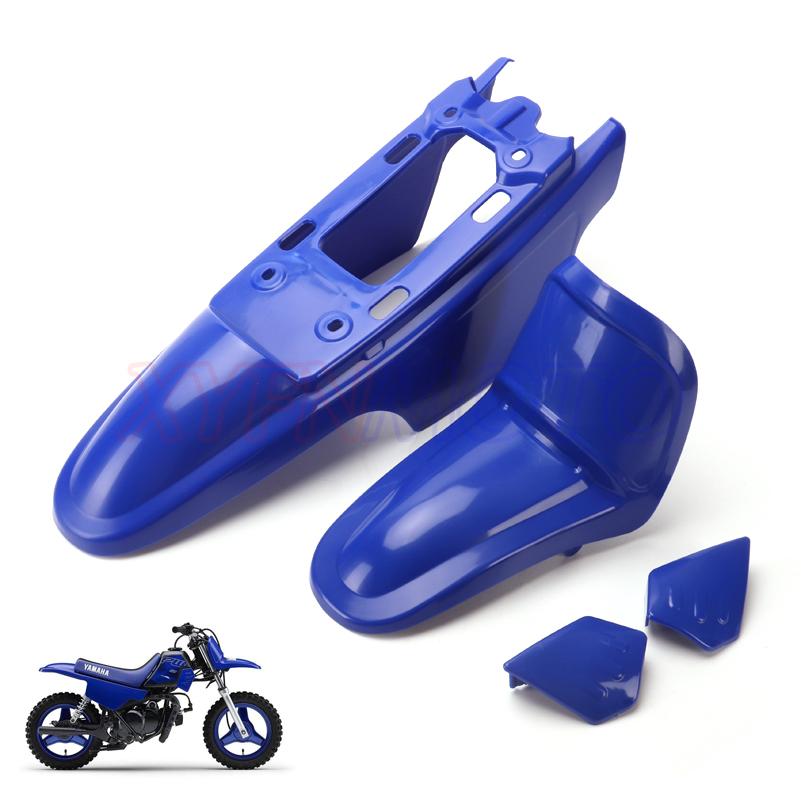 Motorcycle Plastic Front & Rear Kit Body Fender Cover Set Shell Mudguards Fairings Kit Fit Yamaha PW50 PY50 Peewee 50 Mini Bike