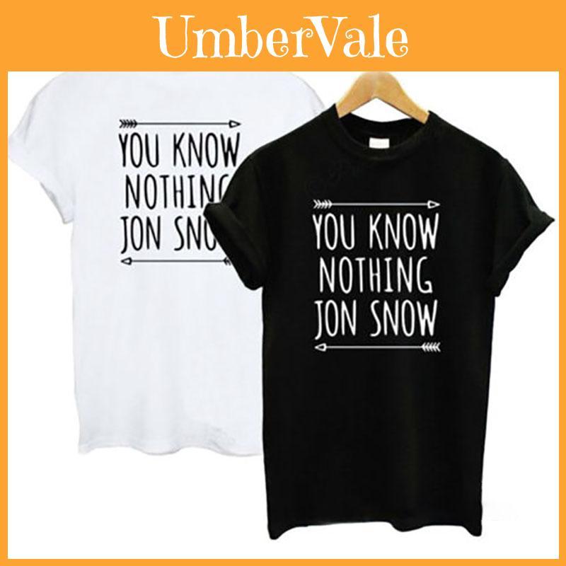 Premium Quality Women T-shirts Game Of Thrones Short Sleeve Letter Design