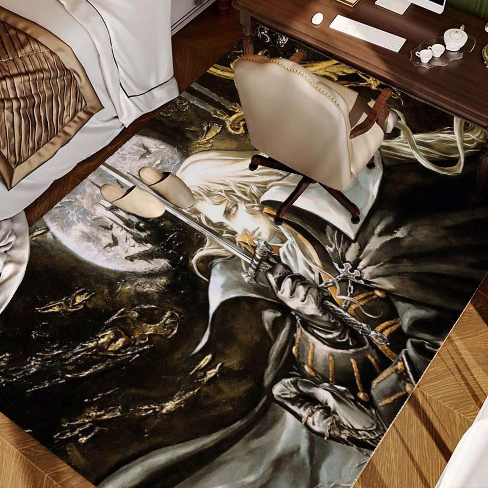 Castlevania Long Rugs Nordic Style Bedroom Living Room Doormat Home Balcony Anti-Slip Toilet Rug