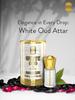 Ajmal WHITE OUD Attar | Oudh Floral & Woody Fragrance | Unisex Non-Alcoholic | Long Lasting Attar Men & Women - 5 ML