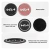 MYMX8 1/2pcs Car Silicone Coasters Water Cup Pads Non-Slip Mats For KIA Stinger Optima Cerato Soul Venga Forte Spectra Sedona