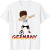 Dabbing Germany Soccer T-Shirt Boys German Football Kit Tee