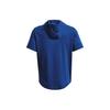 Under Armour Project Rock Print Kurzarm Hoodie Herren Oberteile Phantom-Blau 1378018-471