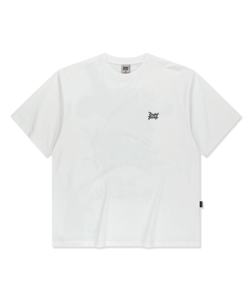 BROWNBREATH Kickflip Graphic Tee - White