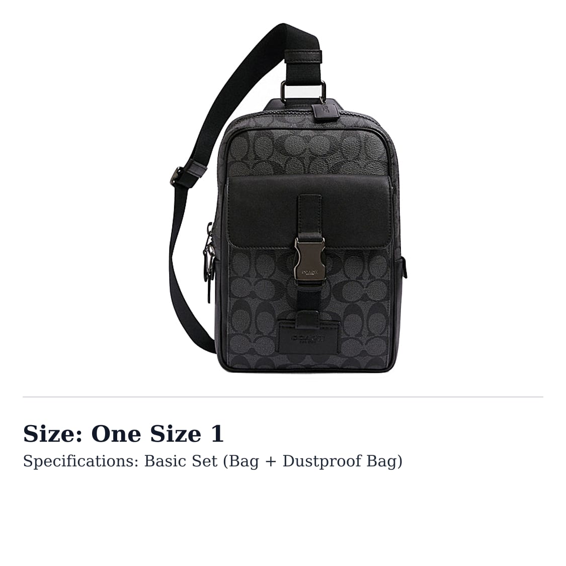COACH Canvas With Leather One Shoulder