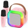 Zestaw Głośnik Bluetooth Przenośny Karaoke Rgb 2 Mikrofony Usb Sd Mini Jack