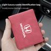 Suede kožená taška na řidičský průkaz auta Kryt na doklady pro řízení vozidla Pro Honda Civic Accord Fit Jazz Pilot CRV Odyssey Passport TT5