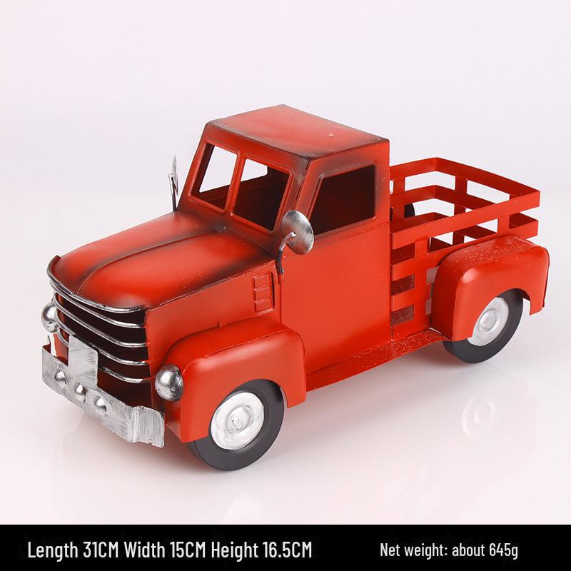 

Популярная классическая рождественская модель пикапа с железным украшением