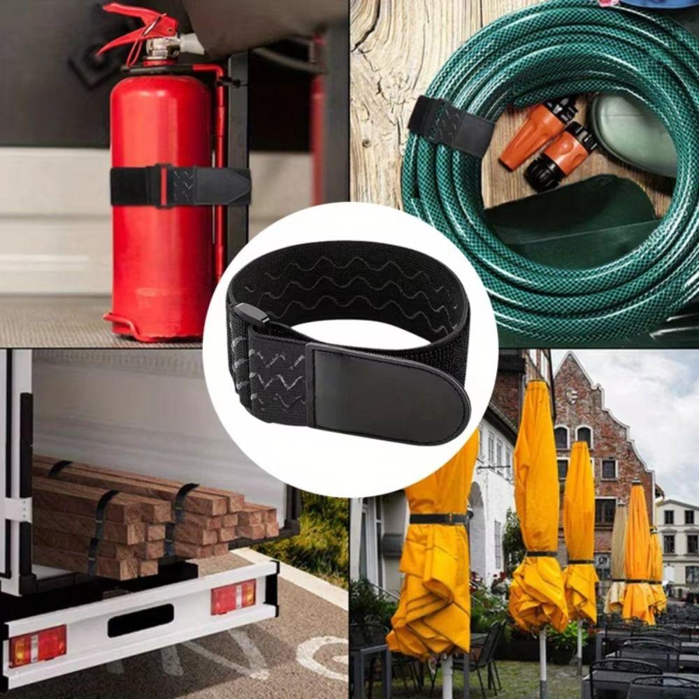 Multipurpose Elastic Straps with Anti-Slip Strips Fastening Securing Tape Loop Cinch Straps  Cable