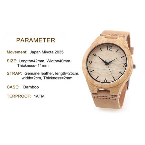 Genuine leather band, waterproof for everyday use, simple, antique-style watch, perfect as a Father's Day gift or a gift for your lover, unisex