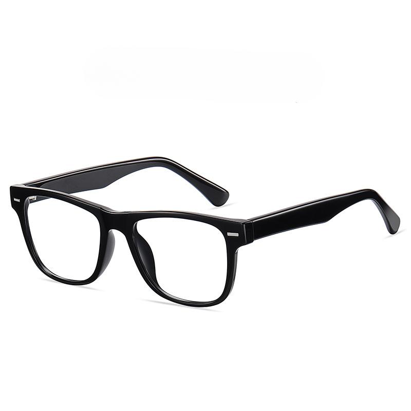 Trend Retro Anti-blue Flat Mirror Male Box TR Pin Transparent Glasses Frame Female Can Be Equipped with Myopia Frames.