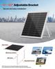 20W 12V Solar Panel Battery Charger, Solar Battery Trickle Charger Maintainer with Intelligent MPPT Controller & Adjustable Mount Bracket, IP67
