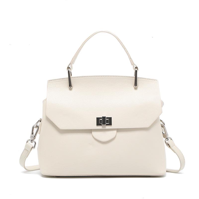 Genuine Leather Women's Bag Tote Bag New Retro Niche Handbag Women's High-end Commuter Shoulder Bag Crossbody Bag