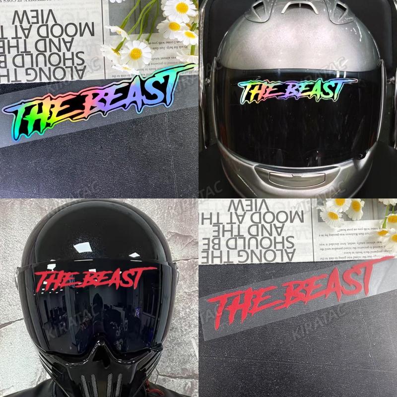 THE BEAST Motorcycle Helmet Stickers Waterproof for Motorbike Fuel tank Fender Front Fairing Electric Scooter Vinyl Decals