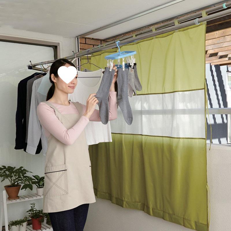 Retractable No-Drill 304 Stainless Steel Balcony Clothes Drying Rack Pole