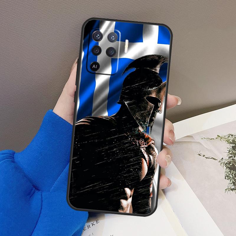 Greek Greece Flag Case For Oppo A78 A38 A18 A98 A58 A60 A80 A40 A96 A76 A16 A94 A74 A54 A15 A17 A57 A77 A5 Pro