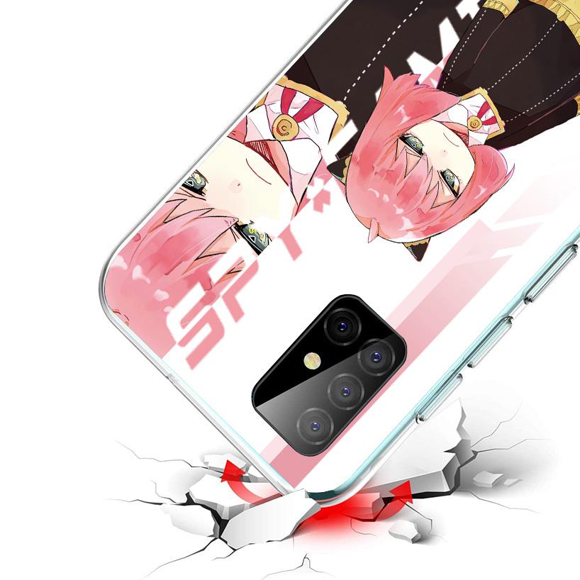 Spy Family Anya Cute Cover Phone Case For Samsung Galaxy A12 A22 A32 A52 A72 A02S Phone Case Note 20 Ultra 10 S10 Plus A51 A71 A