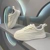 Summer 2025 Men's Breathable Sneakers, Versatile White Casual Sports Shoes with Thick Soles