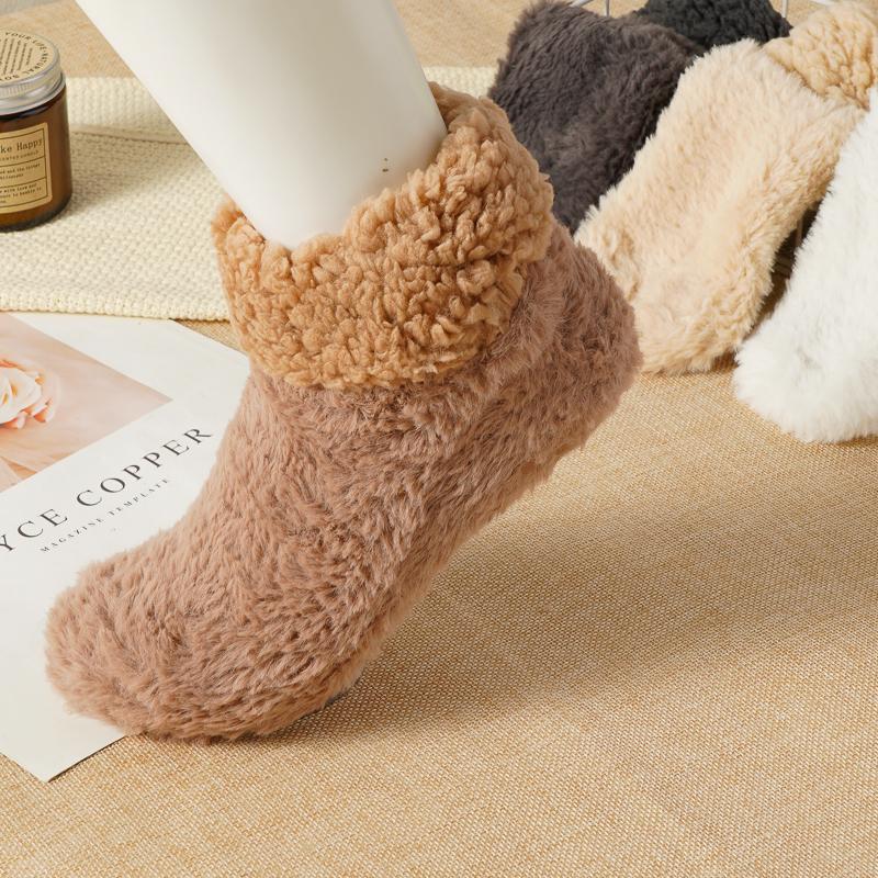 Winter Cozy Fluffy Plush Socks Thickened Warm Comfortable Thermal Home Sleeping Socks