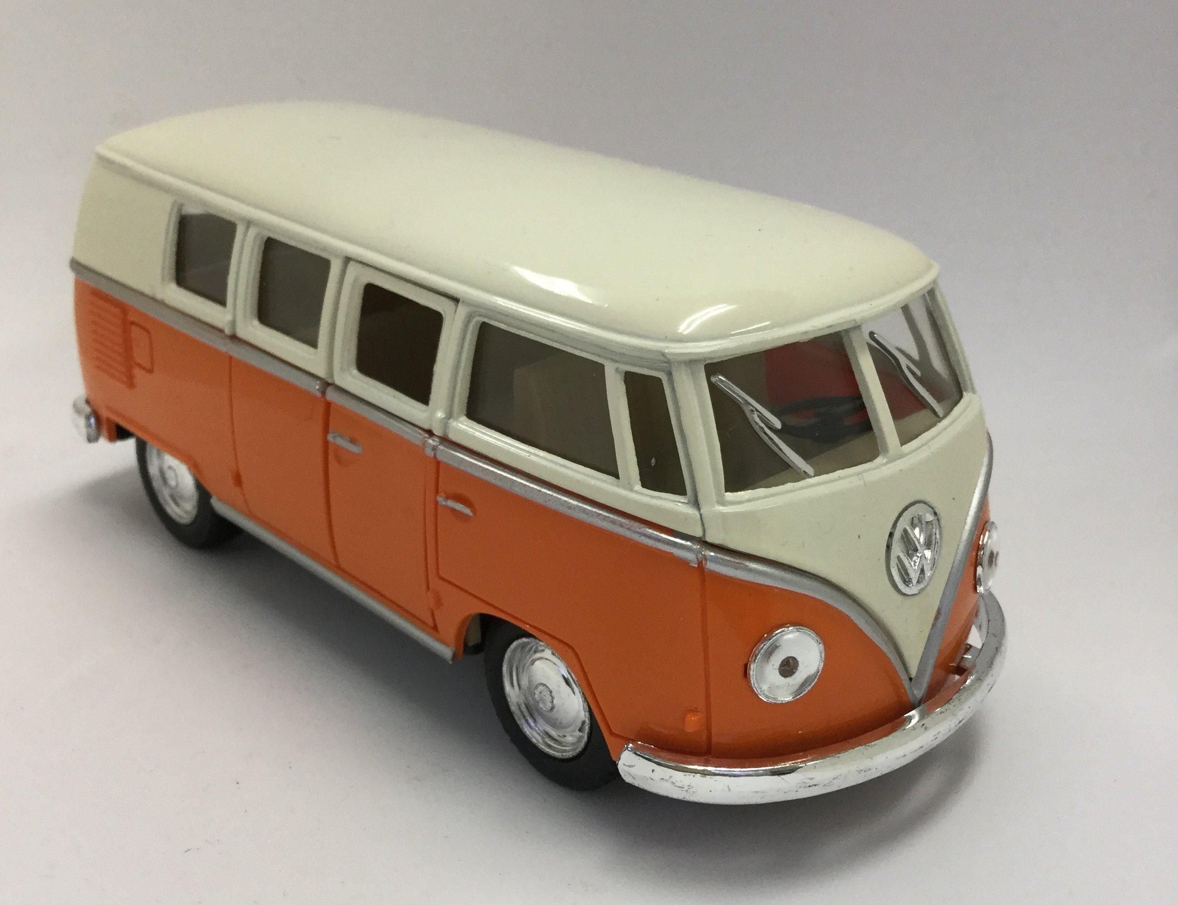 

KiNSMART Масштаб 1962 Volkswagen Bus Инерционная Литая Машина x 1/32 (Слоновая кость Оранжевый)