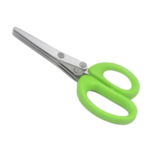 Stainless steel kitchen shears, shredding shears, onion and seaweed shears, vegetable cutter, 5-blade, washable. Kitchen shears, all-purpose shears, k