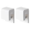 Wall Mounted Toothpaste Holder No Drilling Bathroom Organizer Hanging Shower Shelf for Toothbrush Face Wash Storage