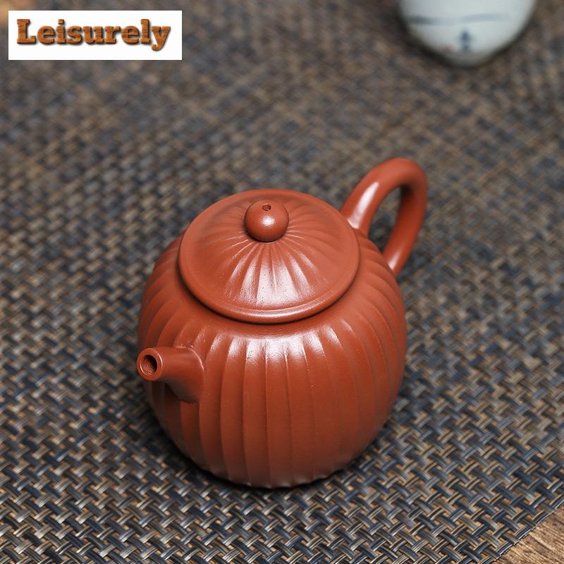270ml Elegant Yixing Purple Clay Teapots Handmade Pot Raw Ore Dahongpao Mud Kettle With Strainer Zisha Teaset Cha Craft Supplies