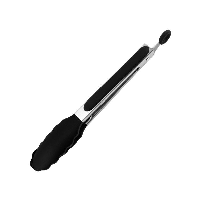 Pinze Alimentari in Silicone e Acciaio Inossidabile: 7", 9", 12" - Perfetti per Pane, Barbecue e Bistecca.