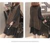 Fashionable Women's Knit Sweater Vest and Skirt Set, Loose Plus Size, Autumn/Winter, Slimming Design