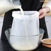 Bolsas filtrantes de nailon, colador para leche vegetal, colador para escurrir té, filtro de malla, utensilios de cocina para el hogar, comida, queso, colador para miel