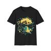 Vintage Nature Streetwear Graphic T Shirt Mountain Lake Retro Sunset Peak Landscape Print Unisex Loose Fit Cotton Casual Tee