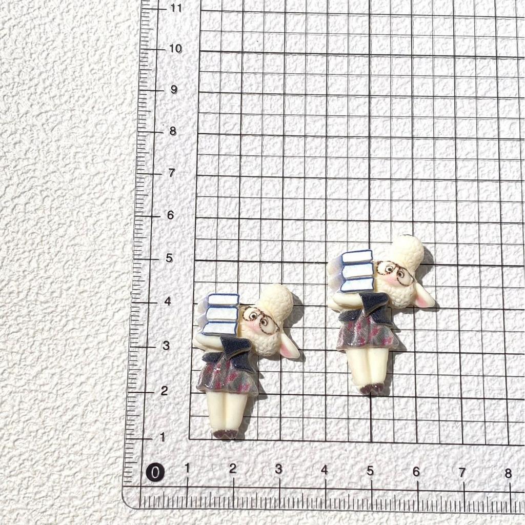 Cartoon Zootopia Resin Accessories Diy Keychain Fridge Magnet Cream Glue Phone Case Decoration Custom Handmade Craft Supplies