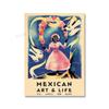 Mexická výstava Umělecké plakáty a tisky Květinové Vintage nástěnné umělecké dekorace Latinskoamerická Artesanía Obraz na plátno do obývacího pokoje