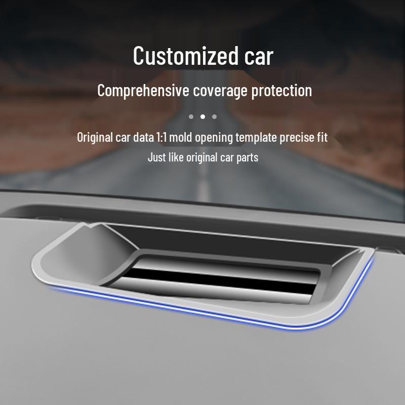 BYD Han L-Shape Head-Up Display Protective Cover for 25 Models - Soft Film Dashboard Dust Shield.