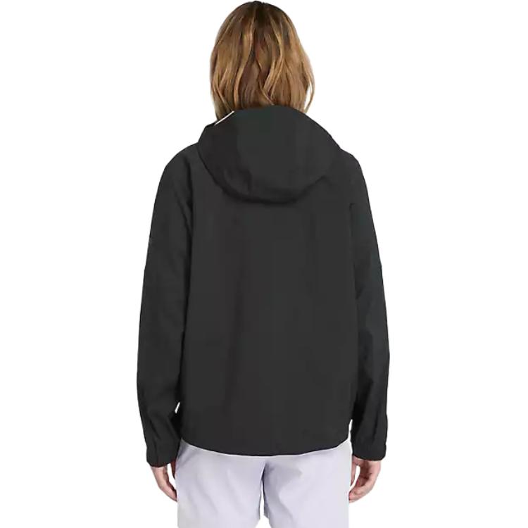Timberland Hooded Zipper Comfortable Casual Jacket Women Jackets Black A5XRU-001