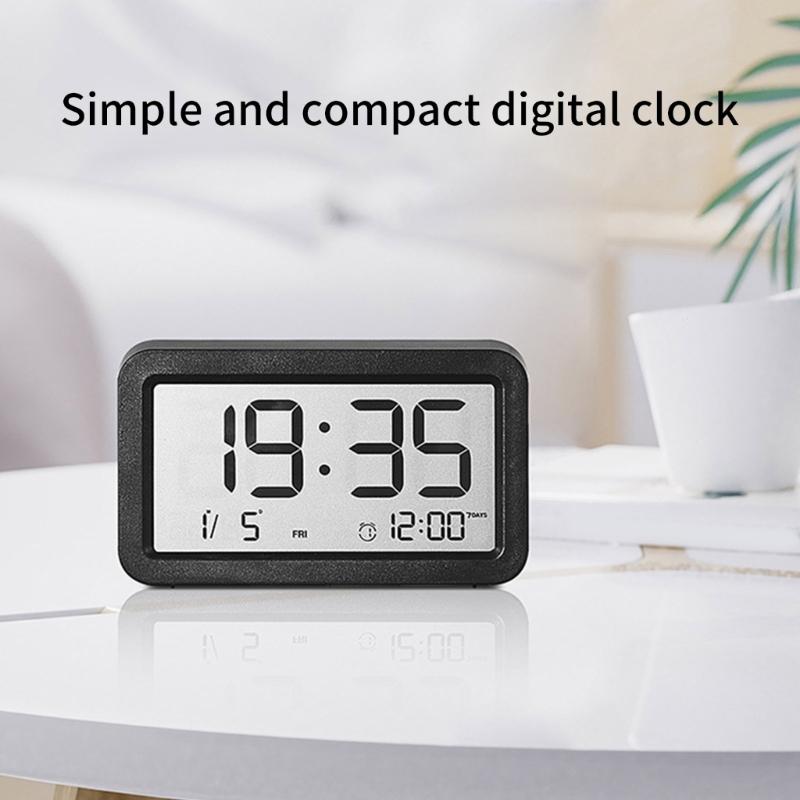 Table Clock, Quiet Timepieces Digital Clocks for Students and Professional, Easy to Read Display