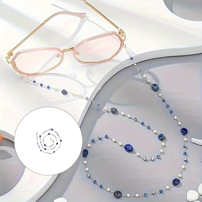 Elegant Crystal Bead Eyeglasses Chain Popular Glasses Antislip Chain Necklace For Women Girl Fashion Eyewear Accessory