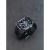 Custodia in Metallo+Cinturino in Silicone per Fasce Apple Watch 46mm 45mm Copertura Protettiva Antiurto Serie Iwatch 11 10 9 8