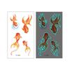1Sheet Fashion Waterproof Blue Luminous Tattoo Sticker Star Feather Tattoo Sticker Body Art Removable Temporary Tattoos