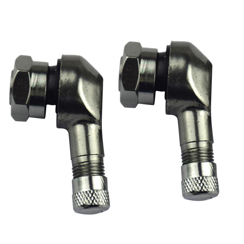 1 Pair Universal Motorcycle Wheel Tire Valves Stem Cap Air Tire Cover 90 Degree 17mm CNC Aluminum Tubeless Valve Stems 10 Color