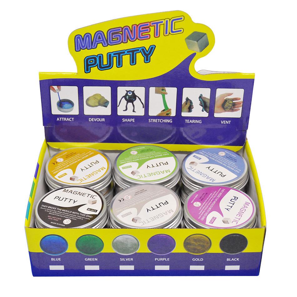 Magnetic Suction Colored Putty - Stress Relief & Educational Toy for Kids