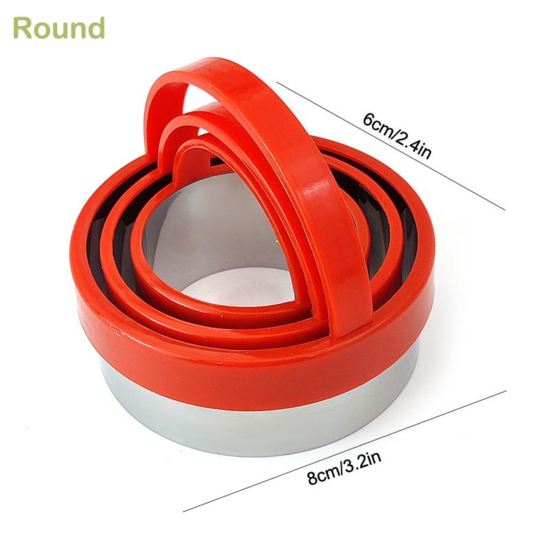 

3 шт. Формочки для печенья из нержавеющей стали с пластиковой ручкой, в форме цветка, сердца, пятиконечной звезды, для выпечки, украшения мастикой, форма для торта