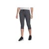 Letter Print Breathable Sports Capris Women Bottoms Gray FM6817