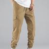 Men's Casual Cargo Pants Workout Joggers Sweatpants Hiking Drawstring Tactical Sports  Pants with Pockets Loose Athletic Trousers for Men