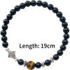 Naturstein Armband 6mm Perlen Natur 7A Tigerauge Lavastein Glücksarmbänder Für Frauen Männer Schmuck Pulseras Homme